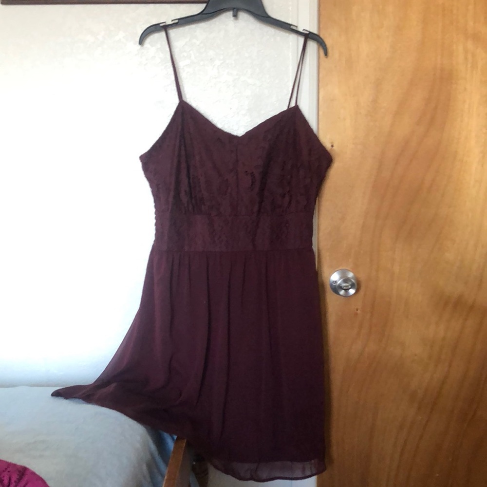 Maurices dress-maroon